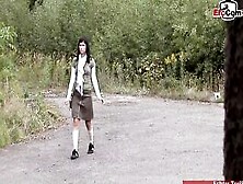 Amazingly Hot Dark Haired 19 Year Old Loves Outdoors Anal 3 Way Mmf