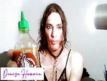 Extreme Painanal Large Dildo With Chilli Sauce Pushes Denise To Her Limits And Makes Her Cry.