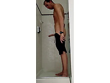 Full Video- Johnholmesjunior In Real Risky Public Shower And Solo Show In Busy Vancouver Mens Room