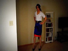 Sexy Crossdresser Katilyn In Her Office Uniform