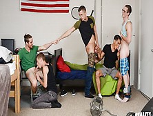 Reality Dudes - Dick Dorm - Texas Holcum,  Jackson Cooper,  And Other Frat Boys In An Orgy Vid