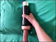 Male Point Of View & Moaning Asmr: Fucking A Vibrating Pocket Snatch.  I Pull Out & Jizz Everywhere!! (Massive Load)