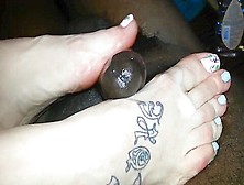 Interracial Cum On White Tattoes Ankle And Toes