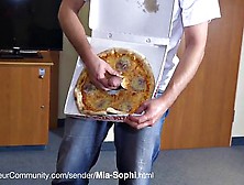 Mia Sophi And Her Friend Fucking With The Pizza Guy
