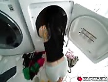 Stepsis Fucked While Doing The Laundry