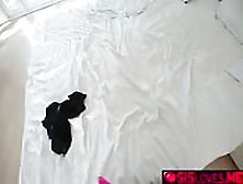 Panty Sniffing Stepbro Receive A Blowjob
