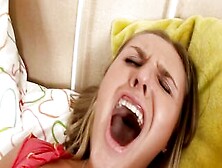 Viktoria Is Surprised As She Masturbates And Gets Anal