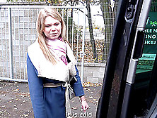 Blonde Slut Cornelia Impales Herself On A Big Hard Cock In A Car