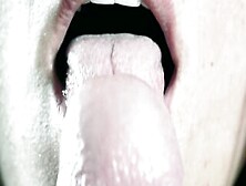 Close Up Sexsual Tongue Fellatio