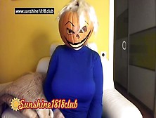 Happy Halloween Cute Gigantic Breasts Pumpkin Spooky Night October 31St