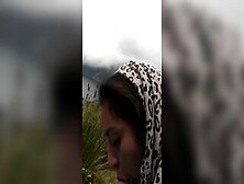 Bombshell Arab Chick Give Quick Bj Into Outdoor