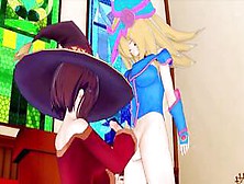 Futa Dark Magician Girl X Konosuba Megumin(3D Hentai)