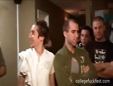 Coed Whore Fucking As Others Watch At Frat Party