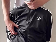 Bdsm Bound Scally Chav Tickle Torture Black Adidas Jacket