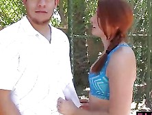 Teen Rose Red Fucked At The Tennis Court