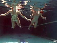 Swimming Pool Underwater Charming Babes Irina And Olla