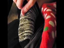 Tickling Wifes Socked Feet