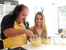 Cumkitchen - Lilly Ford Omelet You Fuck Ron Jeremy