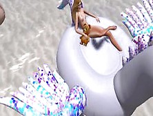 Second Life - Me At The Nude Beach Of Fsnb
