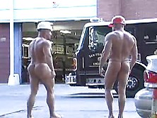 Beefy Workers In Public