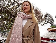 Cute Blonde In Public Pov Deepthroats Big Dick And Gets Her Tight Pussy Pounded Hard