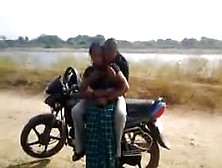 Desi- Couple Having Quickie By The Road While Friend Fi