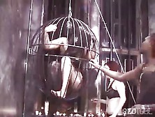 Lesdom Encounter For Caged Chick