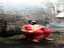 Shower Scene Of Bangladeshi Village Girl Akhi Looking Beautiful With Sexy Dress.  Teen Hot Girl Is Bathing In The Bathroo