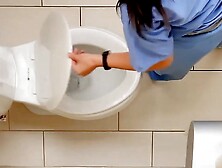 Spy Cam At Work Toilet