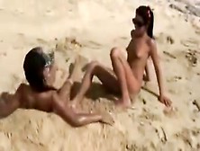 Playtime On Lesbian Beach
