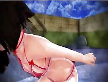 Hentai Girl Masturbating In Pool