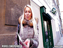 Platinum Blondie Czech Damsel Is Picked Up In The Street And Paid To