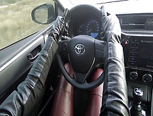 Real Leather Pants,  Real Leather Jacket & Driving