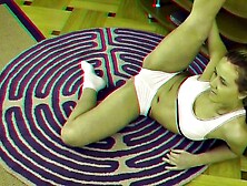 Flexible Teen Girl Playing With A Dildo In 3D