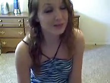 Cute Immature Dildoing On Webcam