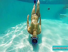 Sexy Candy Swims And Strips Nude Underwater