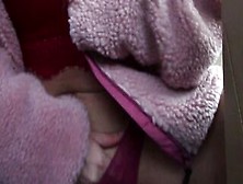 I Caress My Vagina Into A Taxi And I Cannot Take It – Noisy Orgasm.  Taxi Driver Shocked!