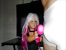 Doll With Vibrator Makes Me Cum