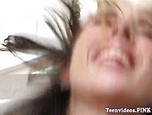 Teen Cheerleader Pounded On All Fours