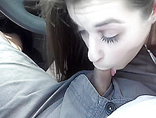 Anastasia Rose Gives A Blowjob On A Road Trip