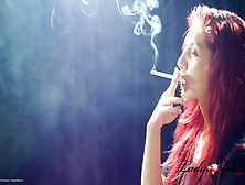 Lady Ruby Smoking And Relaxing