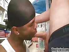 Big Cock Thug Doggystyle Fucked By White Stud