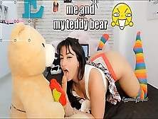 Roleplay Hot And Wild Student Caught On Video Playing With Her Teddy Bear So Charming