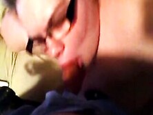 Nerdy Barely Legal Blowing Guy’S Cock Letting Him Cum Into Her Mouth