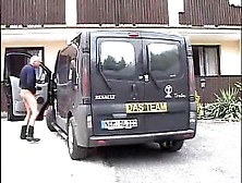 German Brunette Fucked In The Back Of A Van