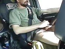 Str French Trucker Jerks His Cock While Driving