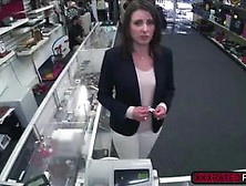 Brunette Milf Sells Her Ring And Gets Fucked In A Pawnshop