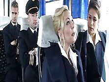Hot Stewardess Decided To Have Sex Before The End Of Flight