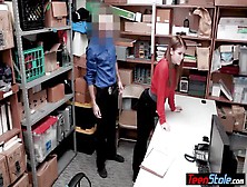 Petite Redhead Teen Thief Punish Fucked By A Lp Officer