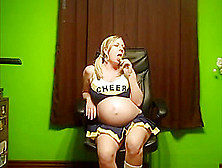 Big Pregnant Tits Cheerleader